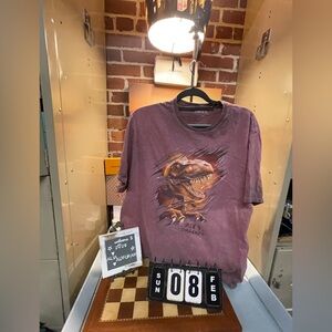 Vintage Graphic T-Shirt, Retro 90s Style T-Rex Dino